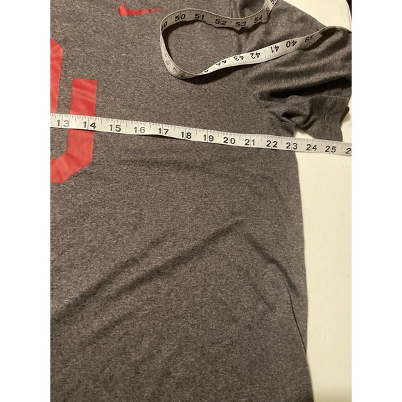 Nike Oklahoma Sooners OU Dri-FIT Shirt Mens XL Gray Heather Athletic AH9223-071 - Picture 5 of 8